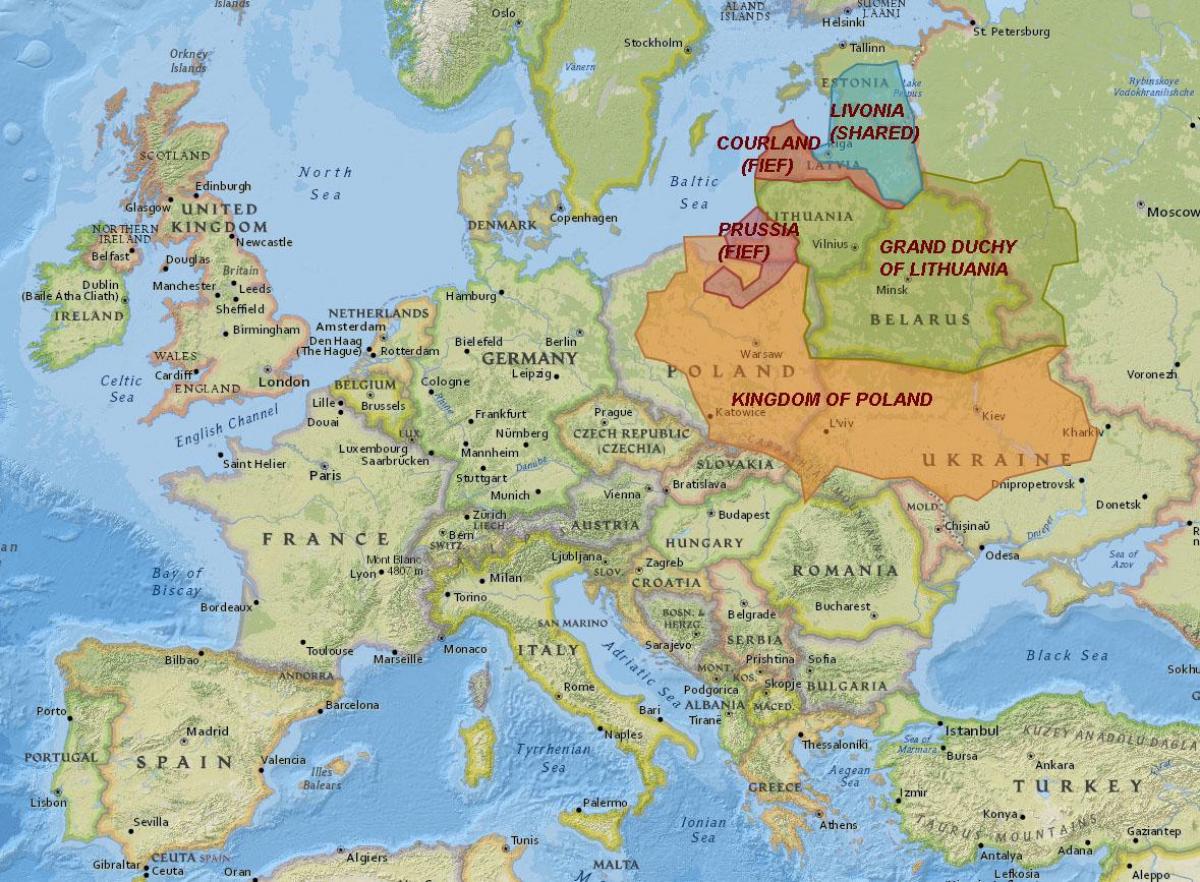 Térkép a Litván történelem